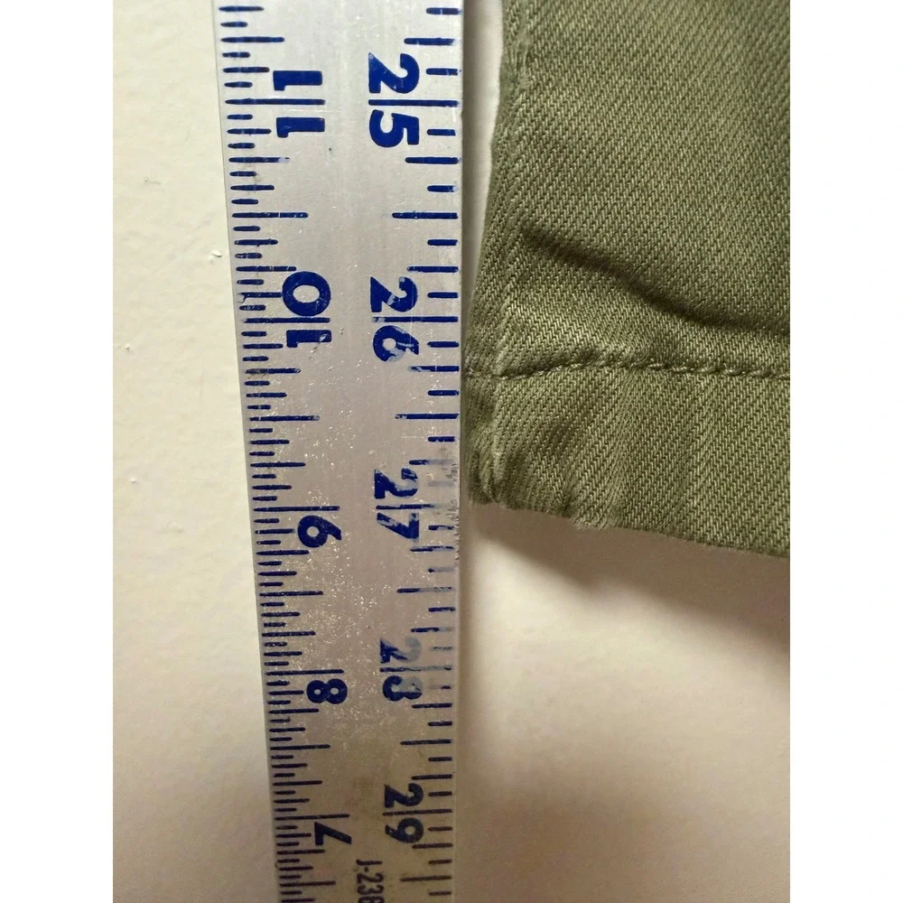 Joie Cargo Pants Women 2/26 Olive‎ Green Excellent Zip Pocket Skinny Utility